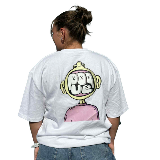 POQUE - HEAVY CHANDAIL - DENTÉE - BLANC