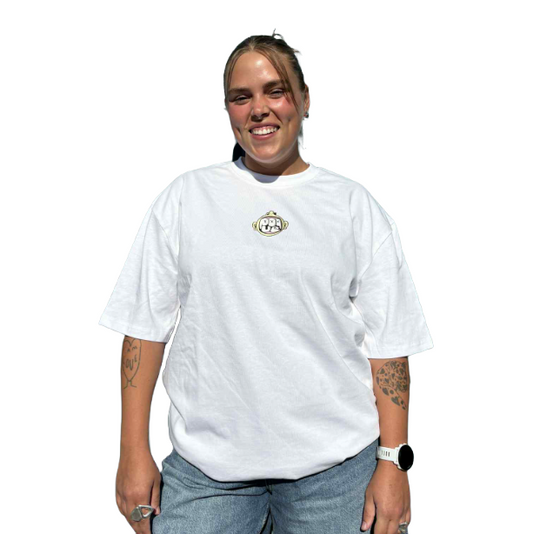 POQUE - HEAVY CHANDAIL - DENTÉE - BLANC