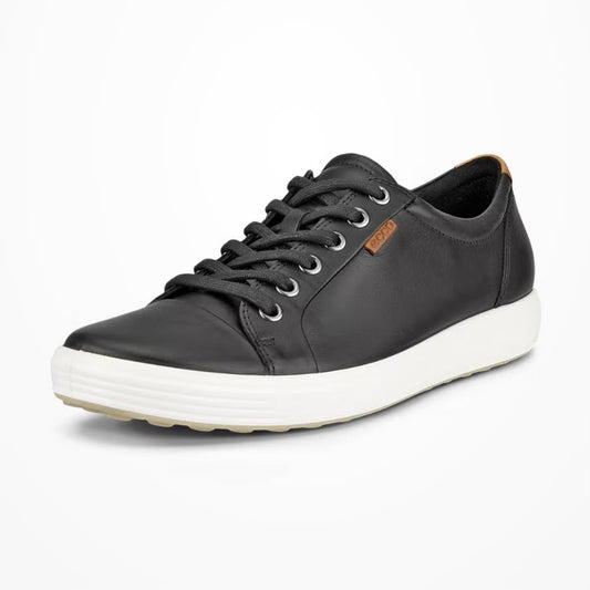 Soulier en cuir pour femme Ecco Soft 7 Noir  #1208
