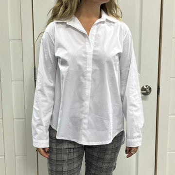 DISPONIBLE EN LIGNE SEULEMENT - ETERNELLE - CHEMISE - FEMME - 4-FW25194-9 - BLANC