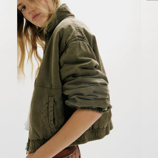 Jacket Birdie Washed FREE PEOPLE F25Jk01706-3304 Olive