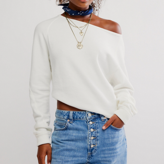 Chandail Jess long sleeve FREE PEOPLE OB2291593-2227 Olive