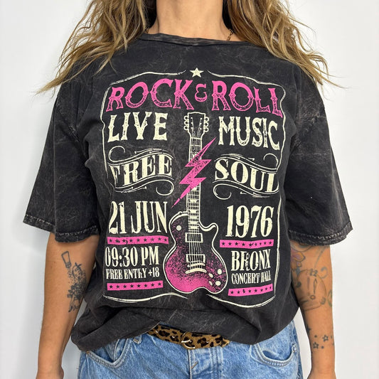 T-shirt Manche courte  Hrt & Luv Live Music #FV32