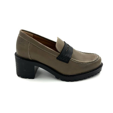 DISPONIBLE EN LIGNE SEULEMENT - BOS'N CO - INNA - TAUPE FEEL LEATHER