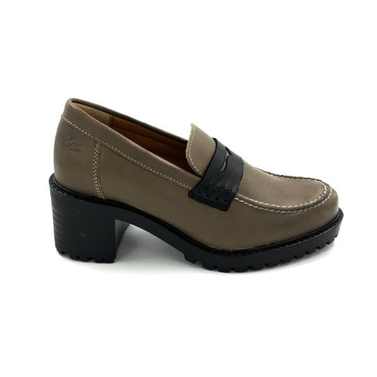 DISPONIBLE EN LIGNE SEULEMENT - BOS'N CO - INNA - TAUPE FEEL LEATHER