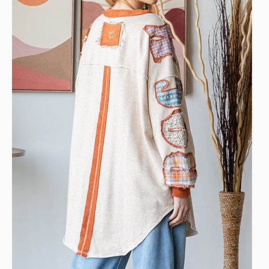 Haut Manches Longues Patchwork RocknRoll  0282_5