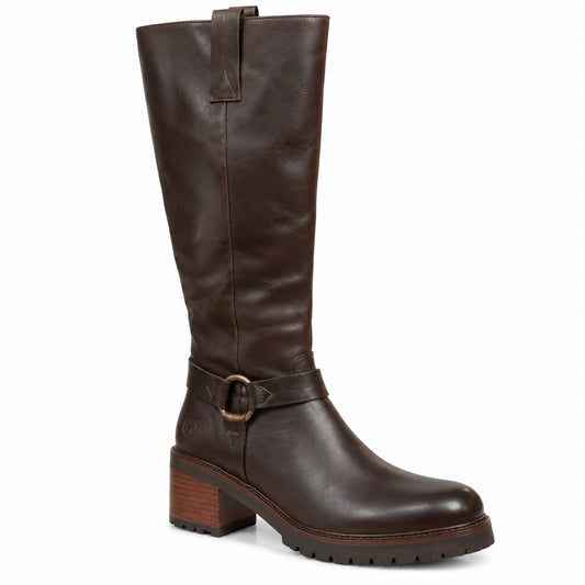 DISPONIBLE EN LIGNE SEULEMENT-Botte Femme Chocolat Smooth L'orange Loretta-20 (#5)