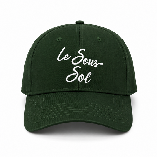 Casquette en Sergé de Coton avec Bride D’Ajustement Le Sous-Sol