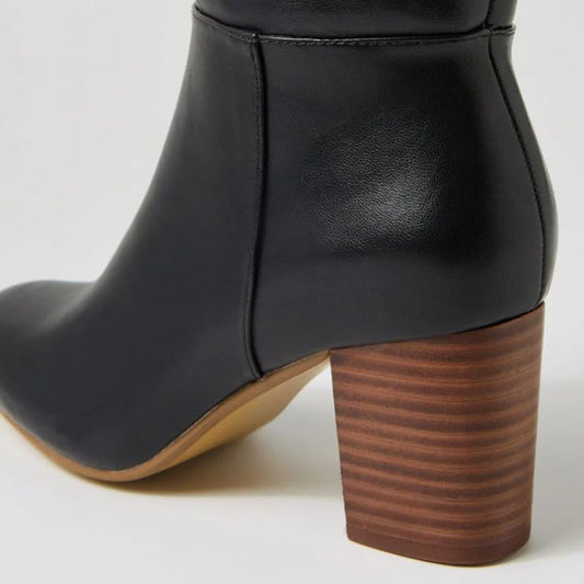 Bottes hautes Malanda en cuir noir IL12321BLASM #1