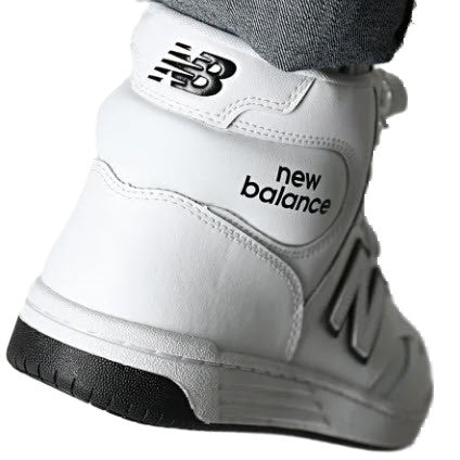 NEW BALANCE – BASKETS – BB480COA (#352) – BLANC ET NOIR
