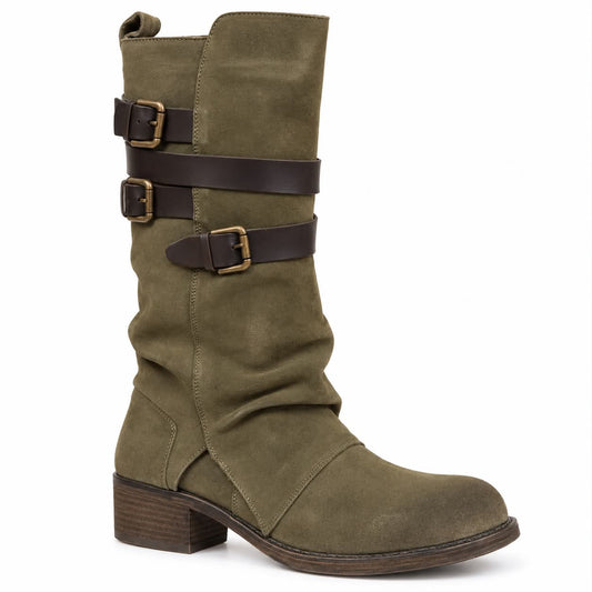 Botte Femme Olive Suede L'orange Nora-63 (#2)