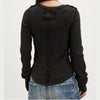 Chandail M.Longue We The Free Lucky Locket Tee FREE PEOPLE OB1934239