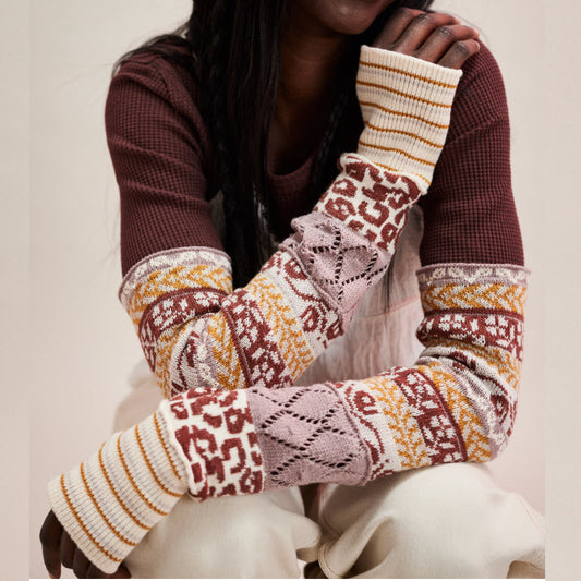 DISPONIBLE EN LIGNE SEULEMENT - CHANDAIL FEMME FREE PEOPLE ALL IN CUFF OB2050517-2250 BRUN