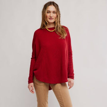 Chandail de type thermal FREE PEOPLE OB2315356-6600 Rouge