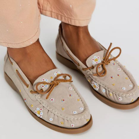 Soulier Style Bateau FREE PEOPLE OB2318883-0472 (#2) Cuir Tan