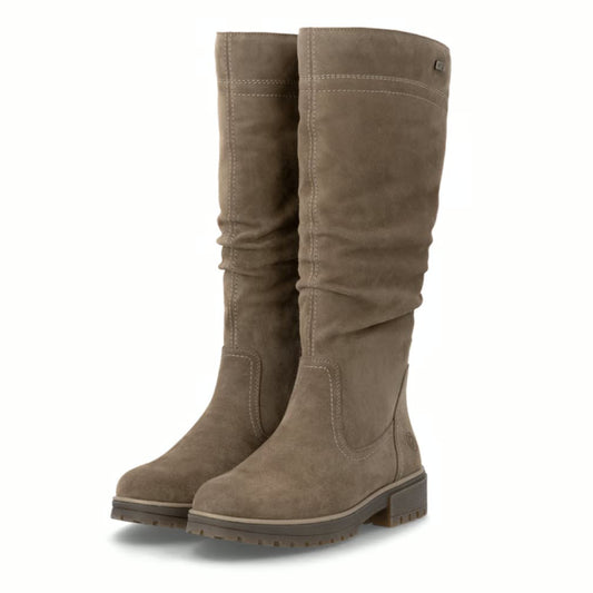 Botte cuissarde à zip pour femme REMONTE D3W71-25 #185 Taupe