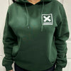TAVERNSHACK - HOODIE VERT FOREST - ORIGINAL - TVK10 - PRINT BLANC