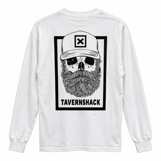 TAVERNSHACK - M. LONGUES BLANC LOGO ORIGINAL NOIR