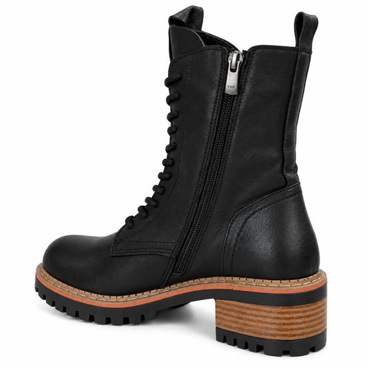 Botte à Talon lacet et zip Femme Tyche Dany