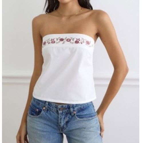 Camisole Ahera en popeline avec broderie Motel Rocks Z033093