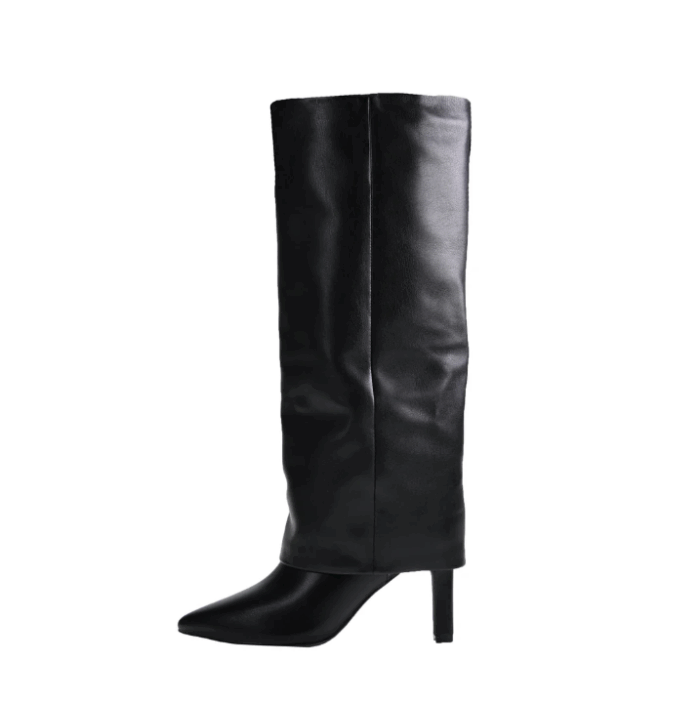 DISPONIBLE EN LIGNE SEULEMENT - CHINESE LAUNDRY - FAVE BOOT - (#10) - NOIR SMOOTH – Image 4