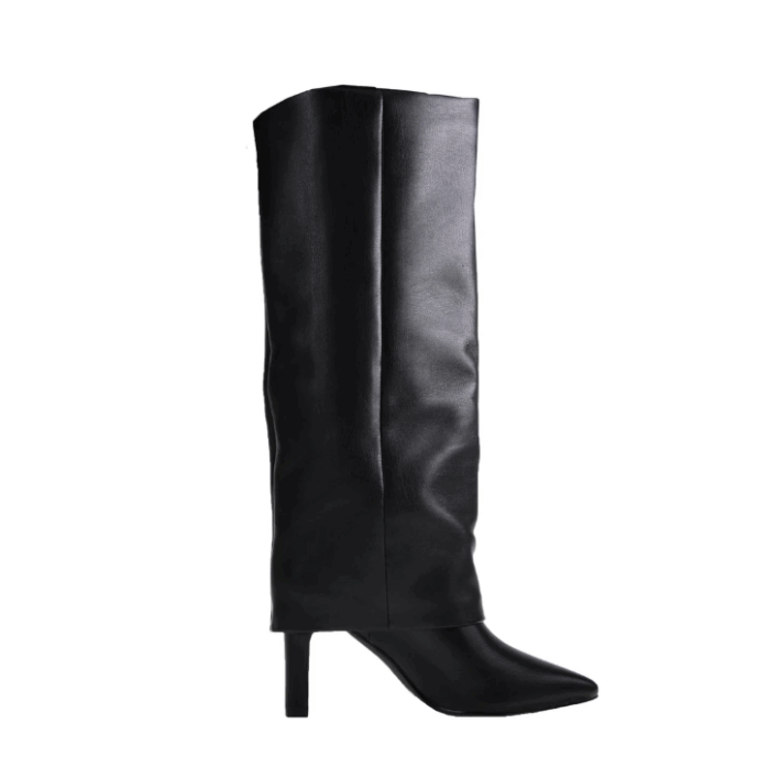DISPONIBLE EN LIGNE SEULEMENT - CHINESE LAUNDRY - FAVE BOOT - (#10) - NOIR SMOOTH – Image 5