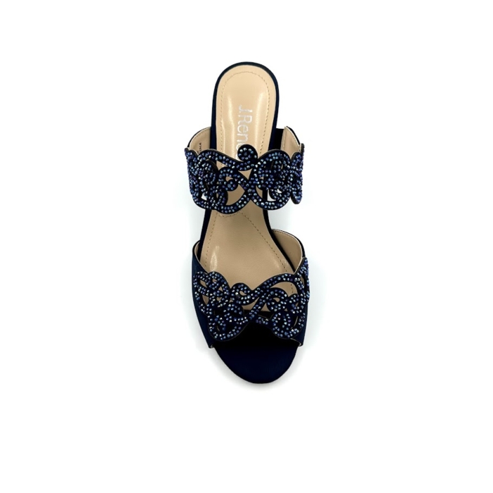 DISPONIBLE EN LIGNE SEULEMENT - J.RENEÉ - FRANCIE - SOULIERS À TALONS - NAVY – Image 3