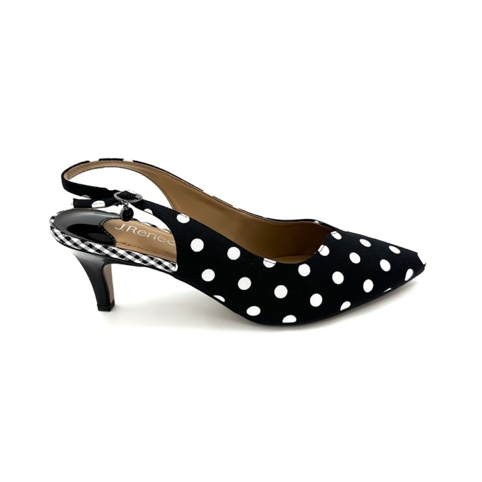 DISPONIBLE EN LIGNE SEULEMENT - J.RENEÉ - ENVIZYN - BLACK / WHITE / POLKA DOT