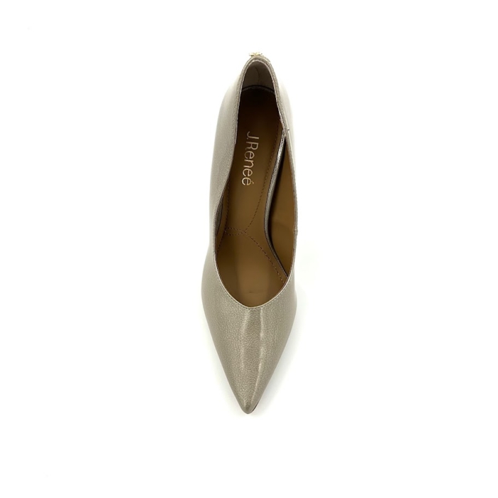 DISPONIBLE EN LIGNE SEULEMENT - J.RENEÉ - PHOEBIE - SOULIERS À TALON - TAUPE PATENT – Image 3