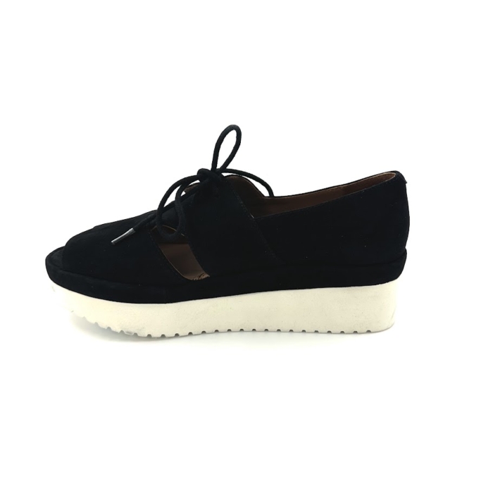 DISPONIBLE EN LIGNE SEULEMENT - L'AMOUR DES PIEDS - SANDALES - ALSION- NUBUCK - BLACK – Image 2