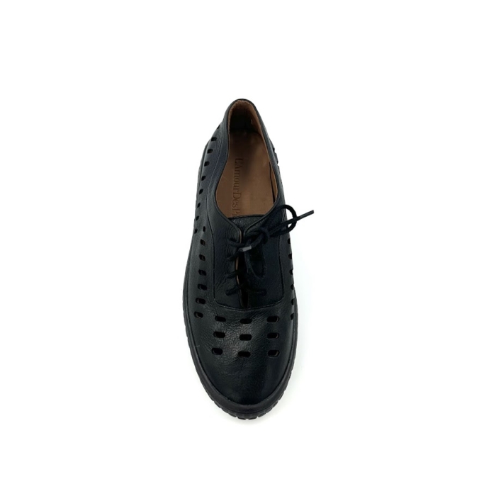 DISPONIBLE EN LIGNE SEULEMENT - L'AMOUR DES PIEDS - CHAUSSURES - ZAMORA - CUIR - BLACK – Image 3