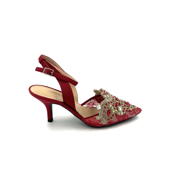 DISPONIBLE EN LIGNE SEULEMENT - J.RENEÉ - SOULIERS À TALONS - DESDEMONA - RED