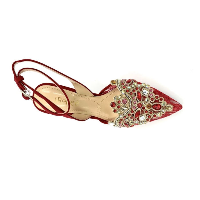 DISPONIBLE EN LIGNE SEULEMENT - J.RENEÉ - SOULIERS À TALONS - DESDEMONA - RED – Image 2