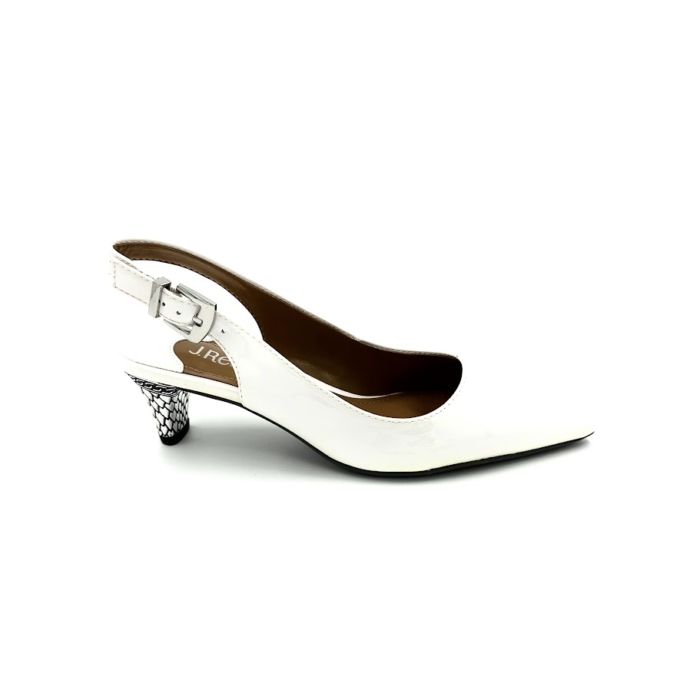 DISPONIBLE EN LIGNE SEULEMENT - J.RENEÉ - MAYETTA -  SOULIERS À TALONS - WHITE PEARL