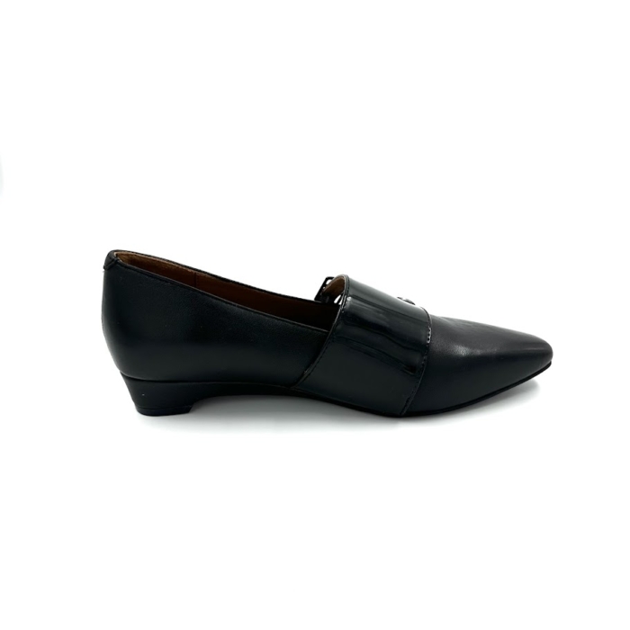 DISPONIBLE EN LIGNE SEULEMENT - L'AMOUR DES PIEDS - BEEMAN - SOULIERS À TALONS - CUIR - NOIR – Image 3