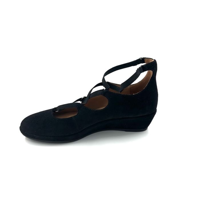 DISPONIBLE EN LIGNE SEULEMENT - L'AMOUR DES PIEDS - BENHAM - KID SUEDE - BLACK – Image 2