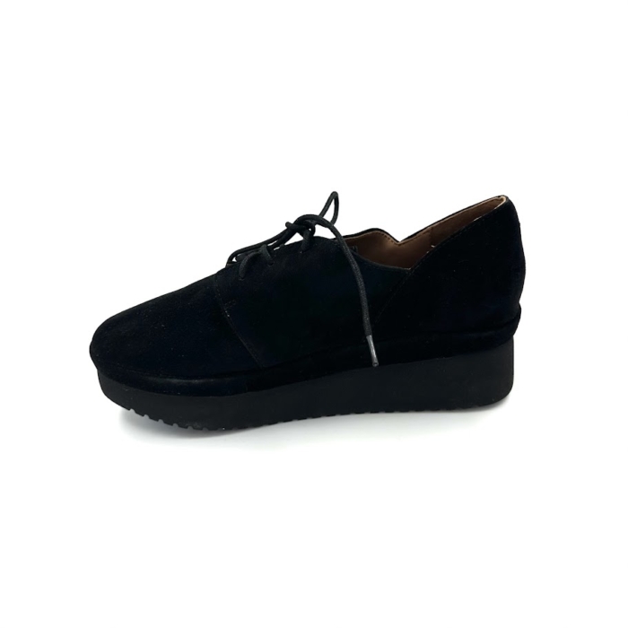 DISPONIBLE EN LIGNE SEULEMENT - L'AMOUR DES PIEDS - ADOLPHUS - KID SUEDE - BLACK – Image 2