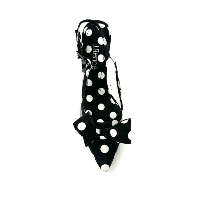 DISPONIBLE EN LIGNE SEULEMENT - J.RENEÉ - KARUNYA - SOULIERS À TALONS - BLACK / WHITE – Image 3