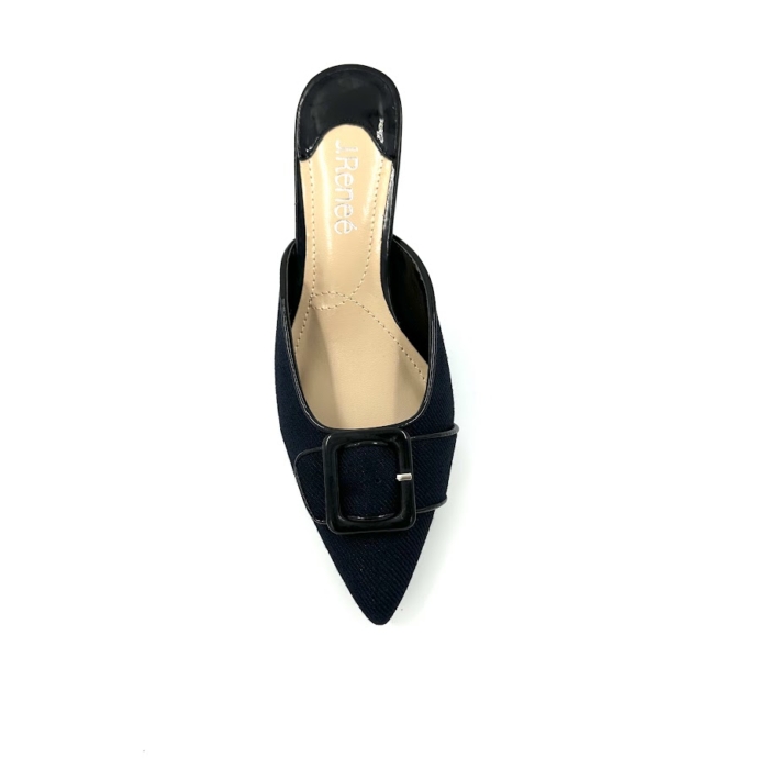DISPONIBLE EN LIGNE SEULEMENT - J.RENEÉ - DARTWOOD - SOULIERS À TALONS - NAVY /BLACK – Image 3