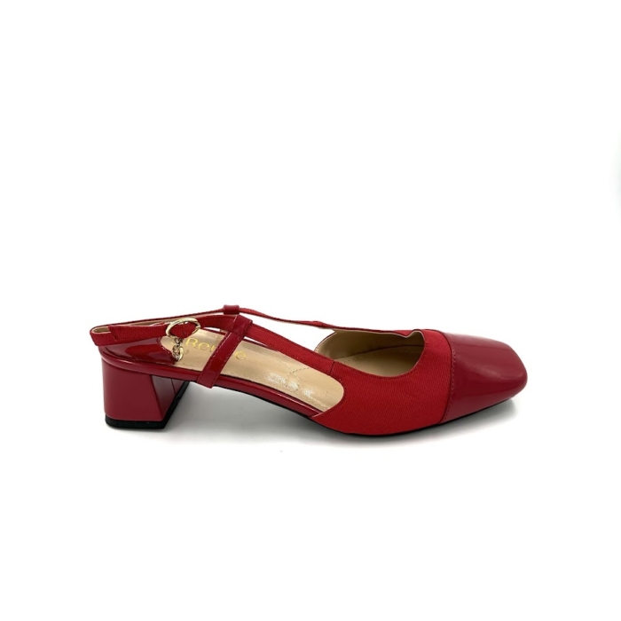 DISPONIBLE EN LIGNE SEULEMENT - J.RENEÉ - MARCELA - SANDALES À TALONS - ROUGE