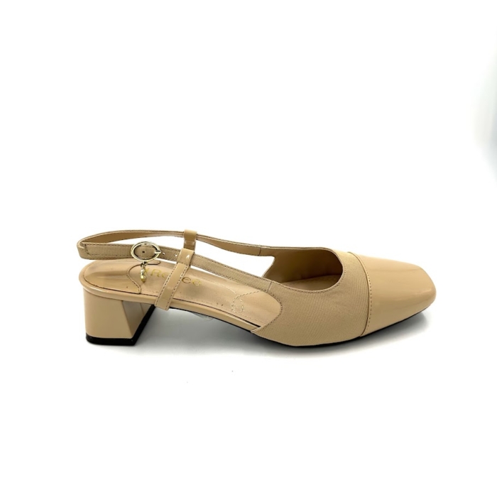 DISPONIBLE EN LIGNE SEULEMENT - J.RENEÉ - MARCELA - SANDALES À TALONS - BEIGE