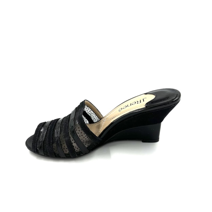 DISPONIBLE EN LIGNE SEULEMENT - J.RENEÉ - BRIDGEWAY - SOULIERS À TALONS - BLACK DANCE GLITTER – Image 2