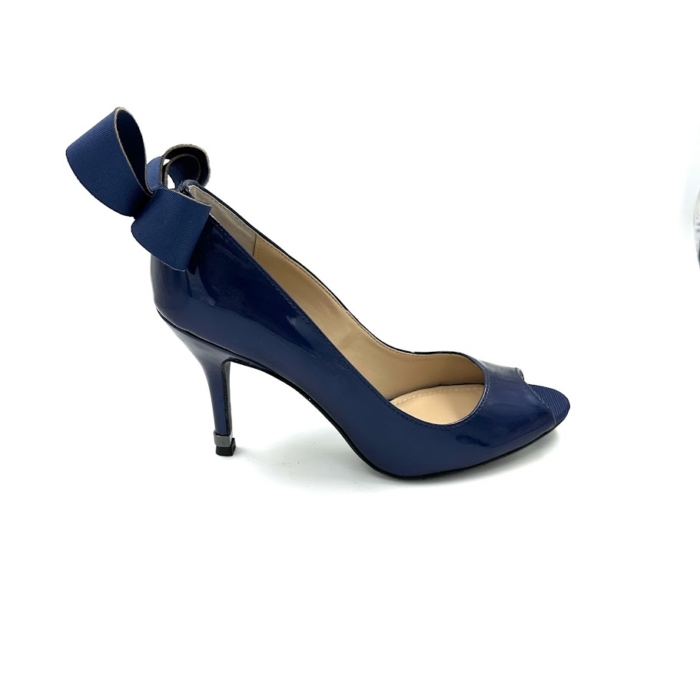 DISPONIBLE EN LIGNE SEULEMENT - J.RENEÉ - ELLASEE - SOULIERS À TALONS - NAVY PEARL PATENT