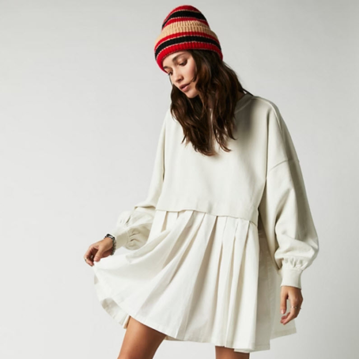 FREE PEOPLE – ROBE – ELEANOR SWEATSHIRT – OB1654405-0016