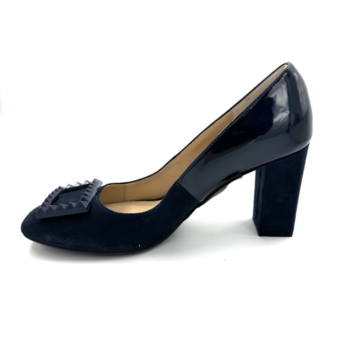 DISPONIBLE EN LIGNE SEULEMENT - J.RENEÉ - ALDRICK - SOULIERS À TALONS - NAVY – Image 2
