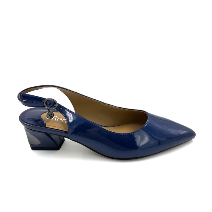 DISPONIBLE EN LIGNE SEULEMENT - J.RENEÉ - SHAYANNE - SOULIERS À TALONS - NAVY PEARL PATENT