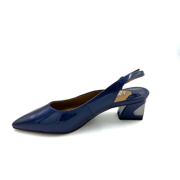 DISPONIBLE EN LIGNE SEULEMENT - J.RENEÉ - SHAYANNE - SOULIERS À TALONS - NAVY PEARL PATENT – Image 2