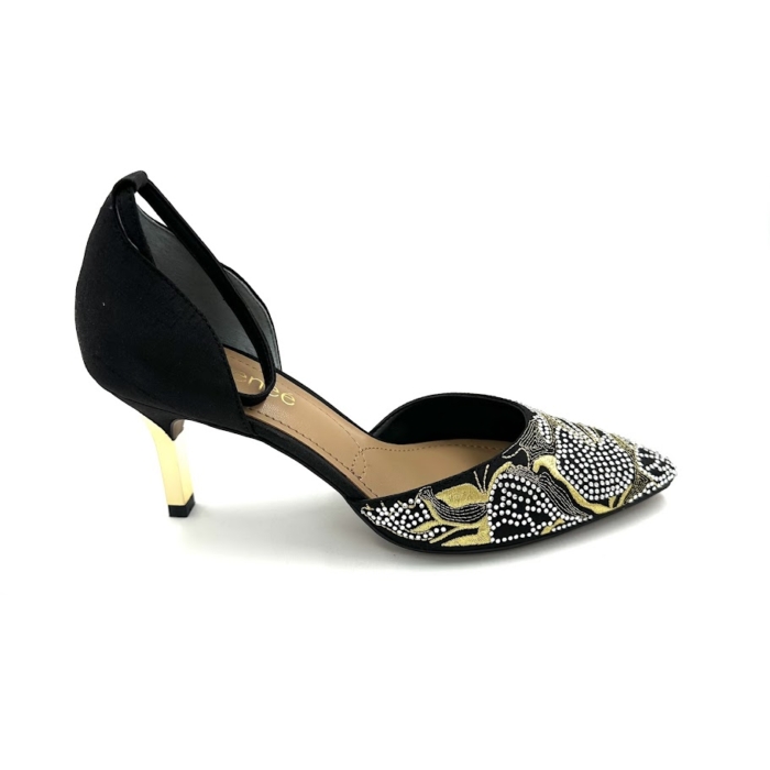 DISPONIBLE EN LIGNE SEULEMENT - J.RENÉE - PAYTENT - SOULIERS À TALONS - SHANTUNG / GOLD