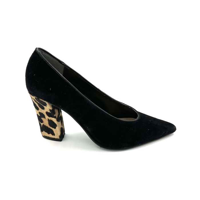 DISPONIBLE EN LIGNE SEULEMENT - J.RENEÉ - MADISSON - SOULIERS À TALONS - NOIR / ANIMAL