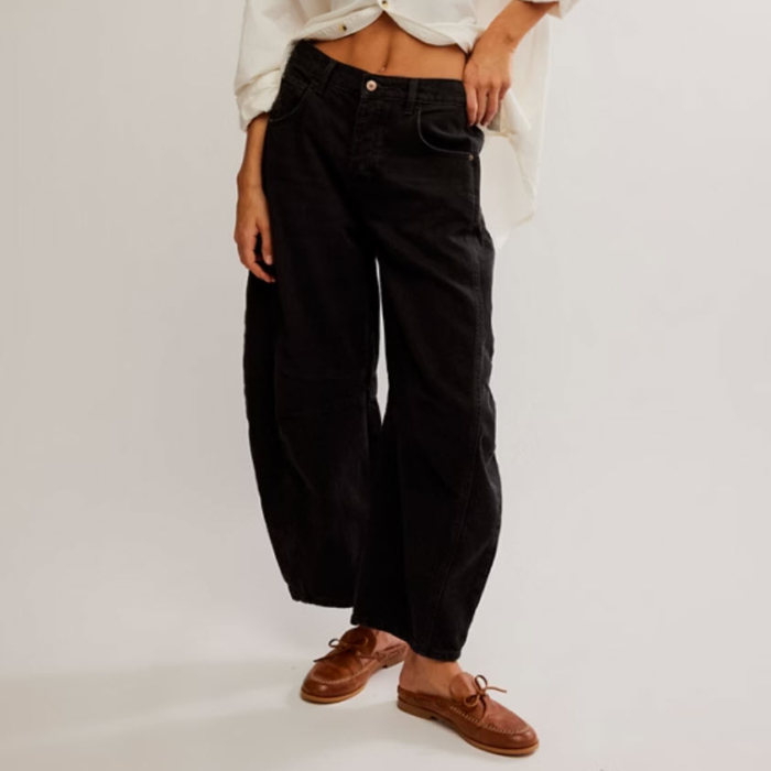 FREE PEOPLE GOOD LUCK MID RISE BARREL OB1697503-0010